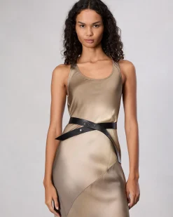 Sale Zoe Leather Wrap Belt Women Belts